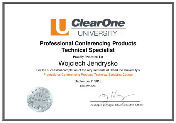 Professional Conferencing Products Technical Specialist