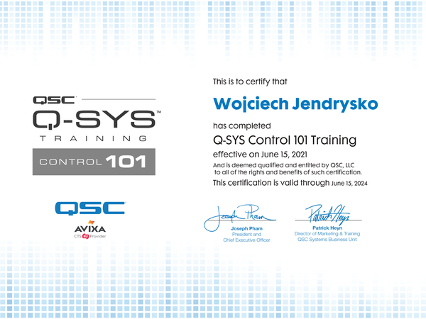Q-SYS Control 101