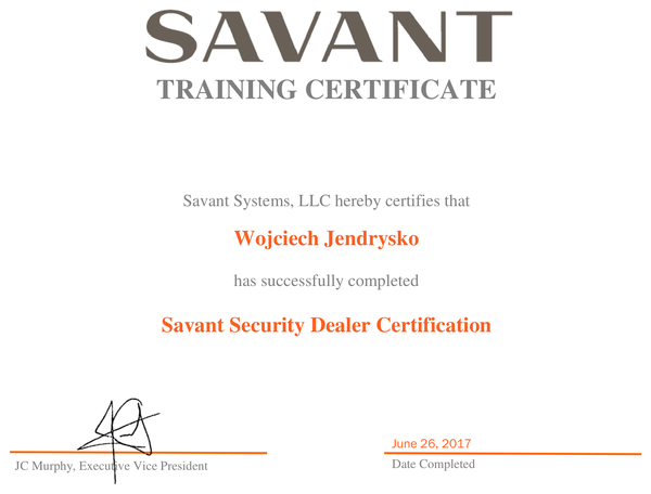 Security Dealer Certification